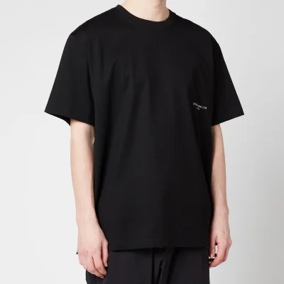 Wooyoungmi Men's Metallic Logo T-Shirt - Black