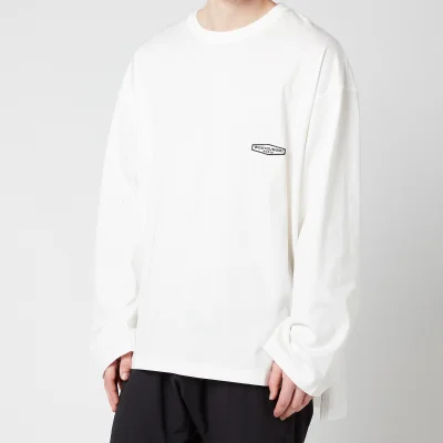 Wooyoungmi Men's Back Logo Long Sleeve Top - White