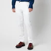 Canali Men's Cotton Silk Stretch Chinos - White - Image 1