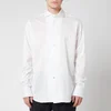 Canali Men's Cotton Jersey Cut Away Shirt - White - Image 1