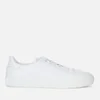 Canali Men's Lace Up Classic Leather Sneakers - White - Image 1