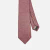 Canali Men's Fuzz Pattern Silk Tie - Pink - Image 1