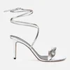 Isabel Marant Women's Alt Metallic Leather Heeled Sandals - Silver - Image 1