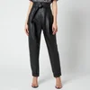 Philosophy di Lorenzo Serafini Women's Faux Leather Trousers with Bow Detail - Black - Image 1