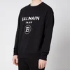 Balmain Men's Printed Sweatshirt - Black - Image 1