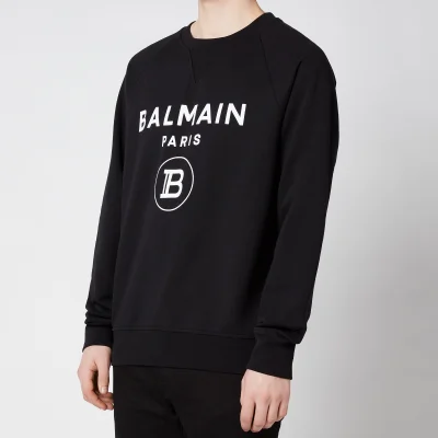 Balmain Men's Printed Sweatshirt - Black