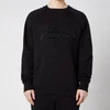 Balmain Men's Bi Colour Flock Sweatshirt - Black - Image 1