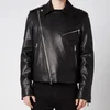 Balmain Men's Leather Biker Jacket - Black - Image 1
