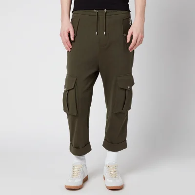 Balmain Men's Jersey Cargo Pants - Khaki