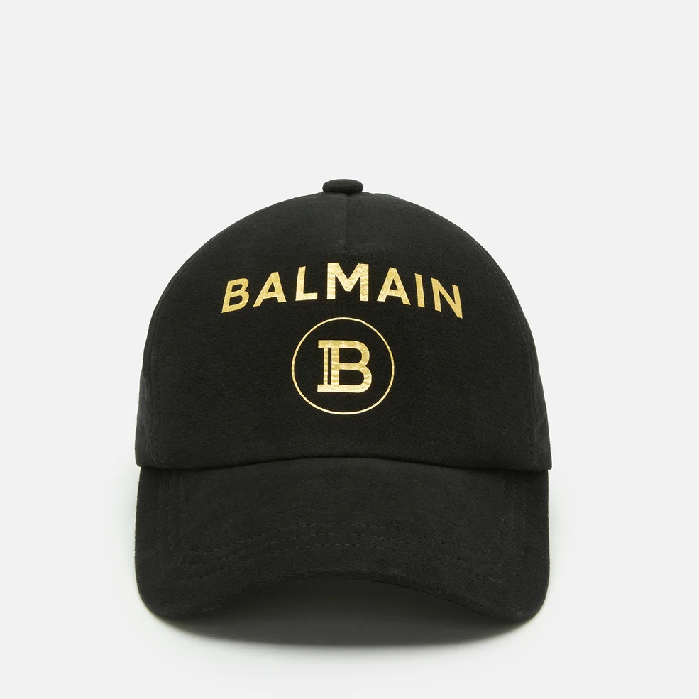 Balmain Men's Cotton Cap - Black/Gold Image 1