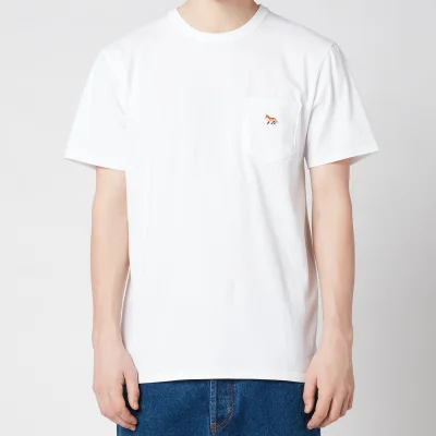 Maison Kitsuné Men's Profile Fox Patch Pocket T-Shirt - White