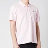 Maison Kitsuné Men's Navy Fox Patch Polo Shirt - Light Pink - Image 1