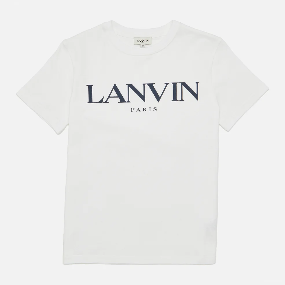 Lanvin Boys' Logo T-Shirt - White Image 1