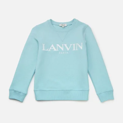 Lanvin Boys' Gold Logo Sweatshirt - Blue Dish