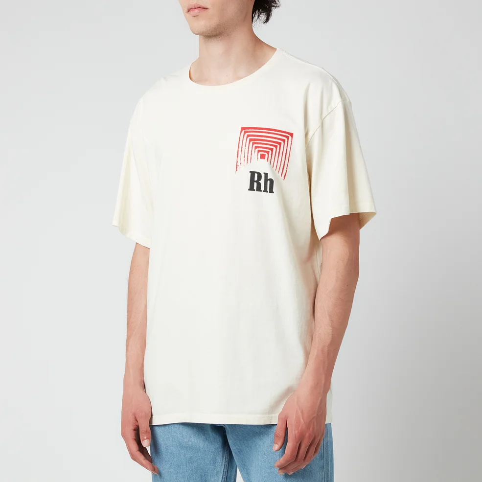 Rhude Men's Box Perspective T-Shirt - Off White Image 1
