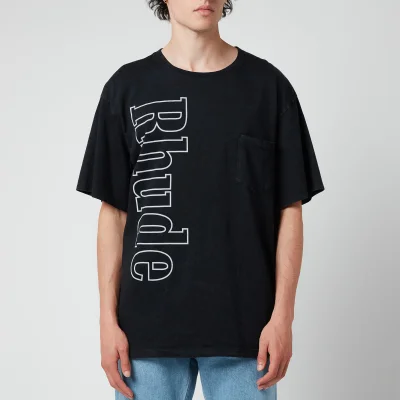 Rhude Men's Logo Pocket T-Shirt - Black