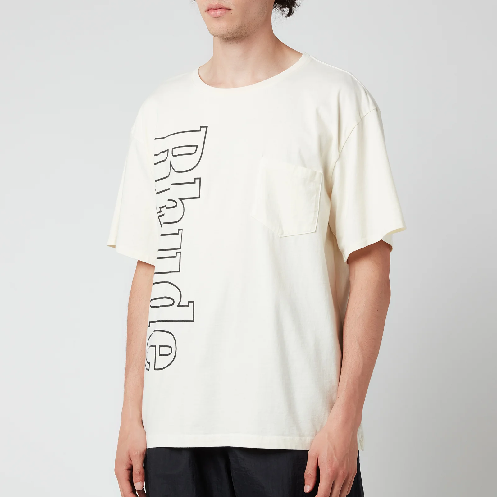 Rhude Men's Logo Pocket T-Shirt - White Image 1