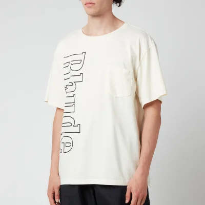 Rhude Men's Logo Pocket T-Shirt - White