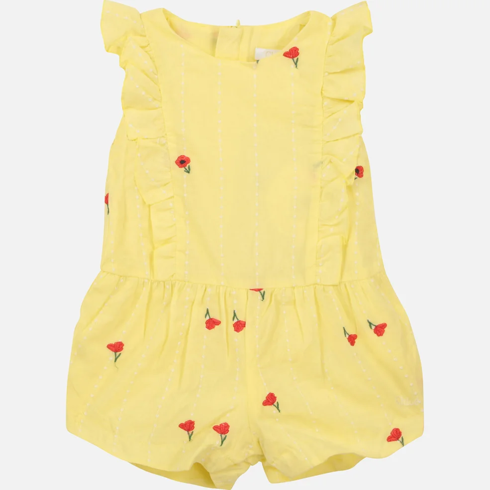 Chloe Girls' Toddlers All In One Romper - Lime Image 1