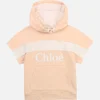 Chloe Girls' Hooded Stripe Sweatshirt - Pale Pink - Image 1
