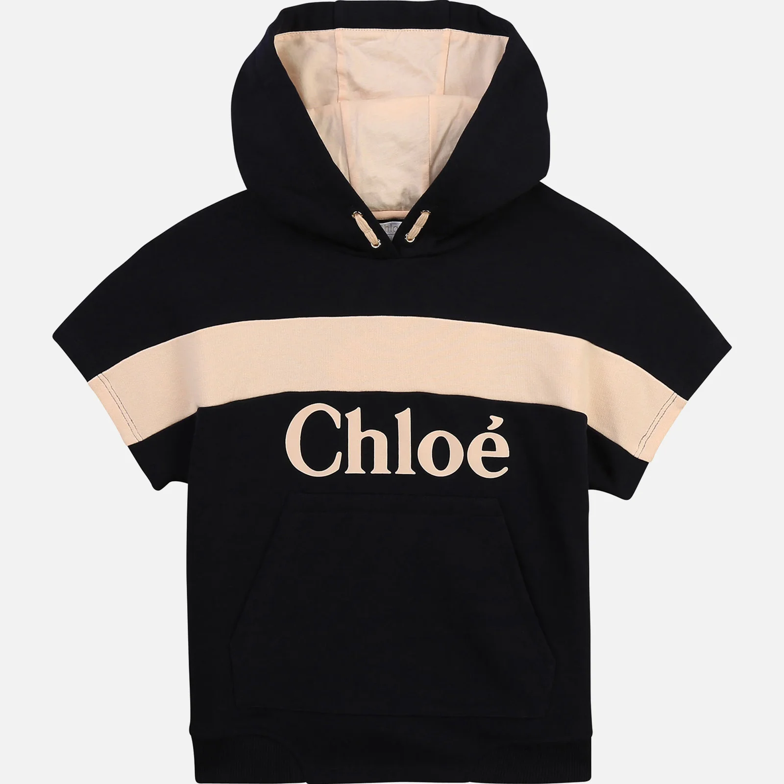 Chloé Girls' Hooded Stripe Sweatshirt - Navy Image 1