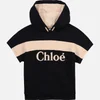 Chloé Girls' Hooded Stripe Sweatshirt - Navy - Image 1