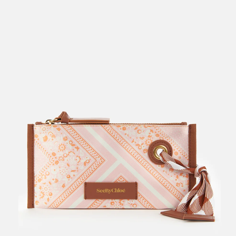 See by Chloé Women's Beth Bandana Cosmetic Pouch - Fallow Pink Image 1