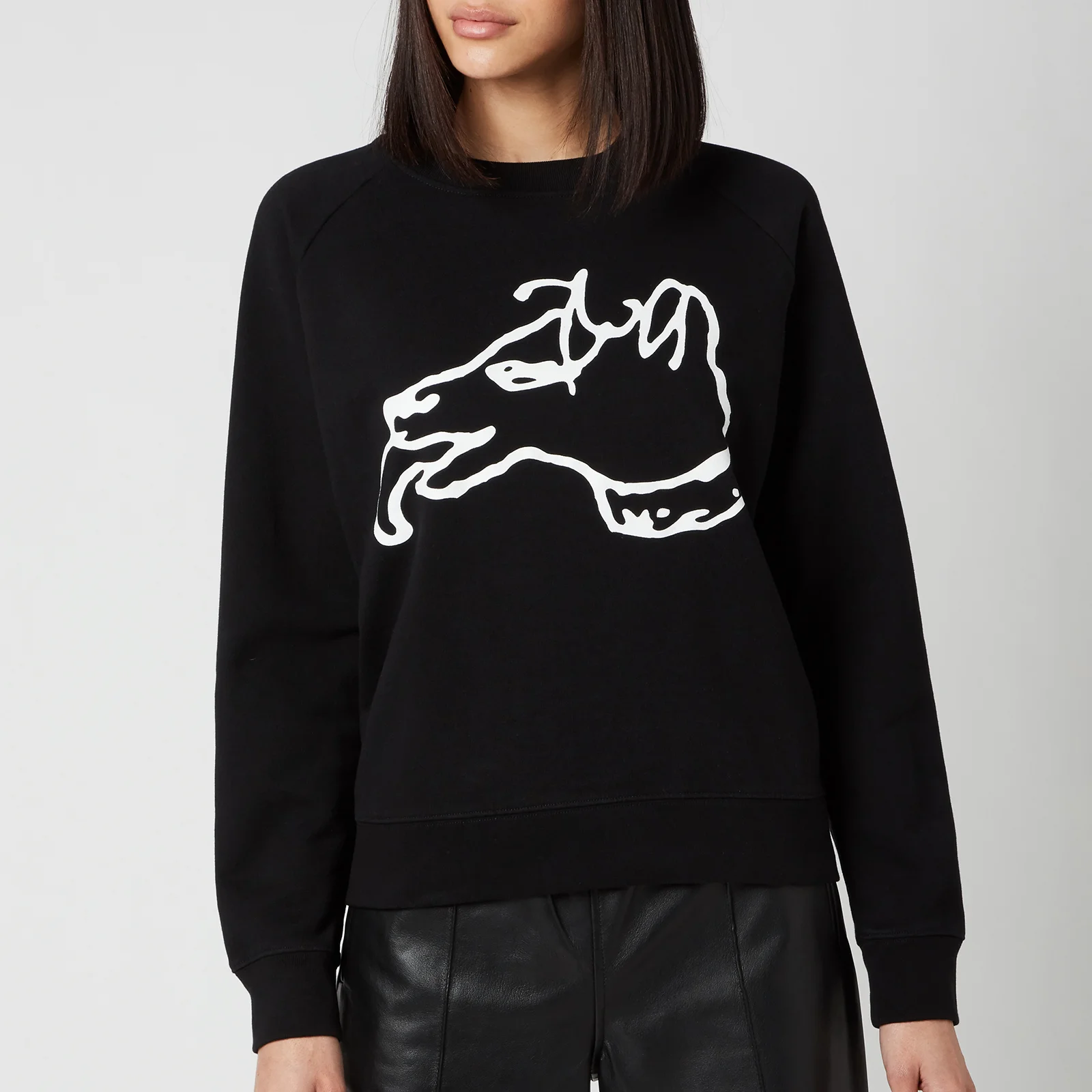 Bella Freud Women's Big Dog Sweatshirt - Black Image 1