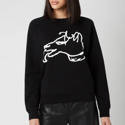 Bella Freud Women's Big Dog Sweatshirt - Black