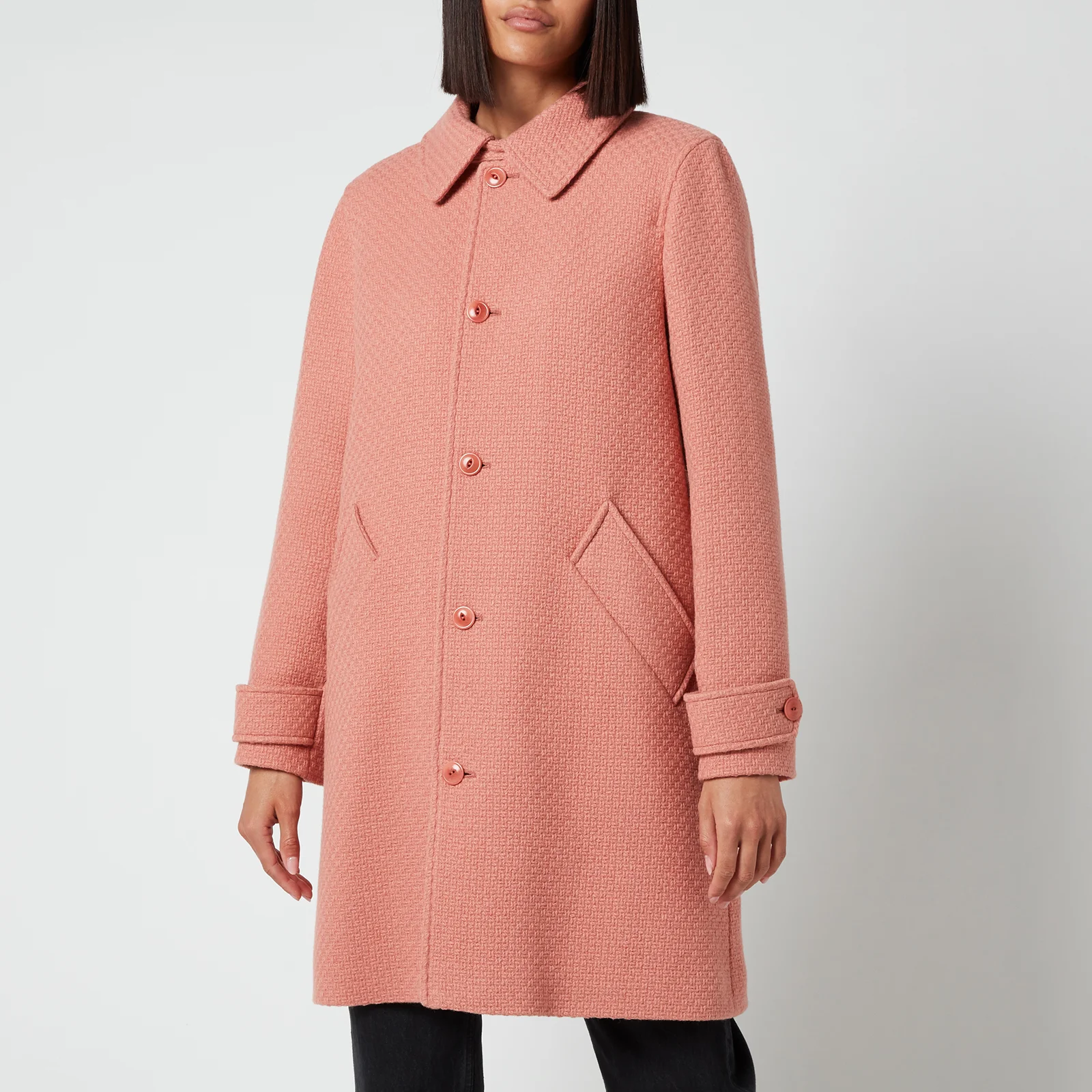 A.P.C. Women's Suzanne Coat - Old Pink Image 1