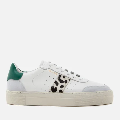 Axel Arigato Women's Platform V2 Leather Trainers - White/Leopard/Green
