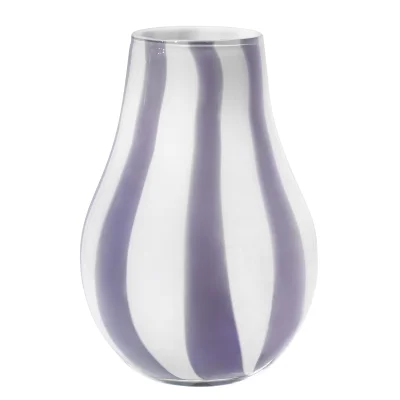 Broste Copenhagen Ada Stripe Vase - Light Purple