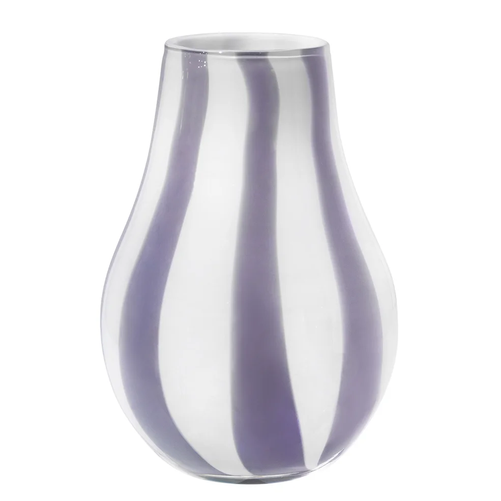Broste Copenhagen Ada Stripe Vase - Light Purple Image 1