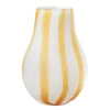 Broste Copenhagen Ada Stripe Vase - Yellow - Image 1