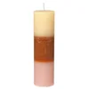 Broste Copenhagen Rainbow Pillar Candle - Orange - Image 1