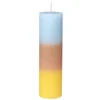 Broste Copenhagen Rainbow Pillar Candle - Yellow - Image 1