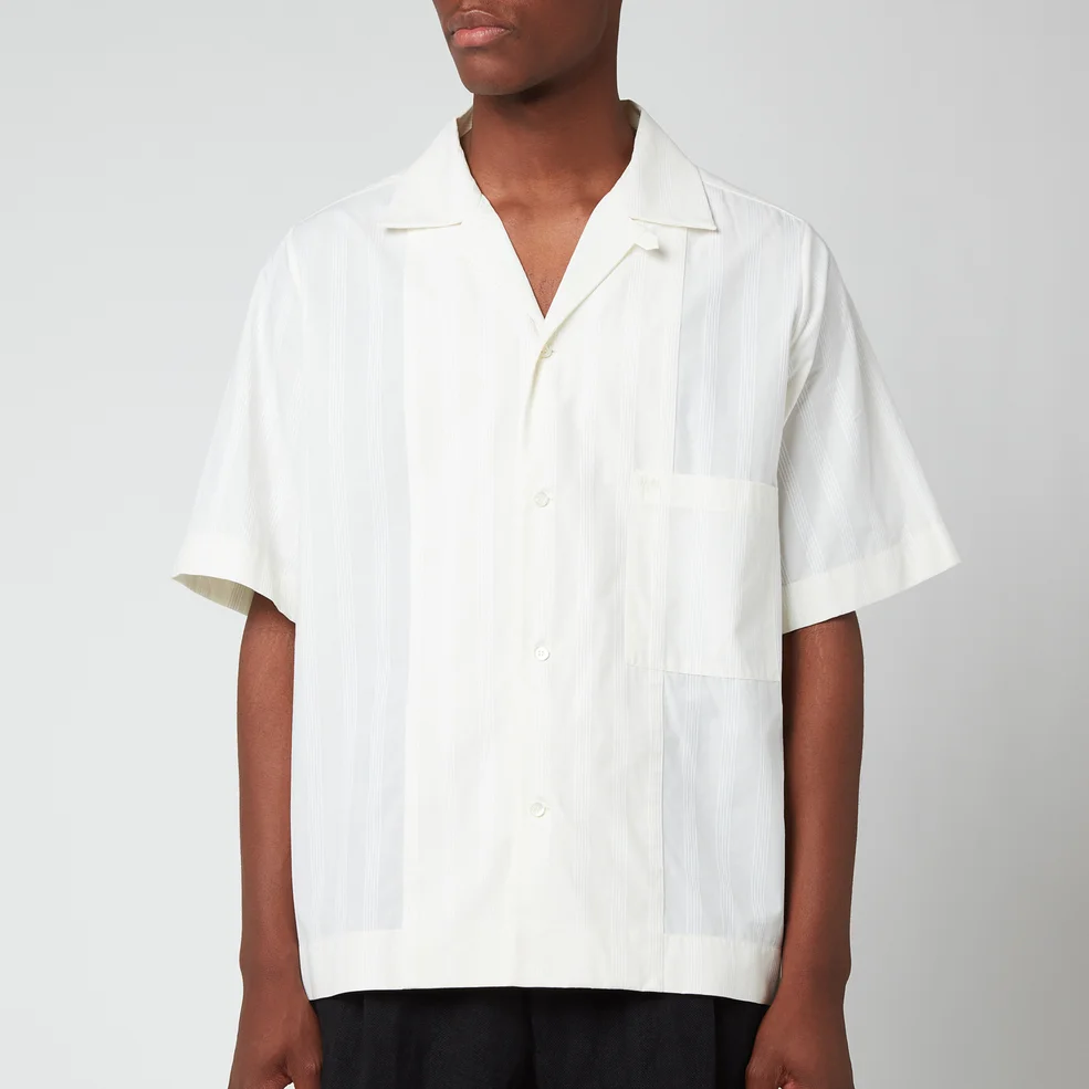 Maison Margiela Men's Cord Pinstripe Shirt - Off White Image 1