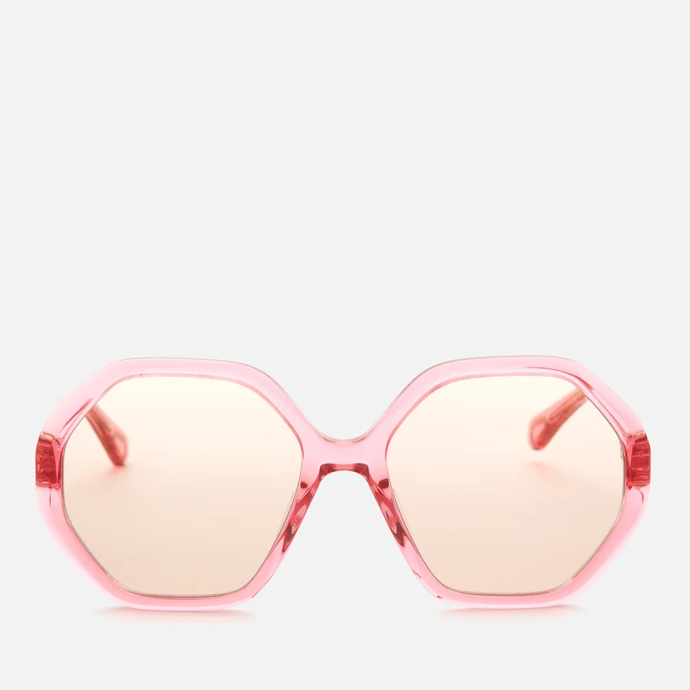 Chloé Girl's Esther Sunglasses - Transparent Pink Image 1