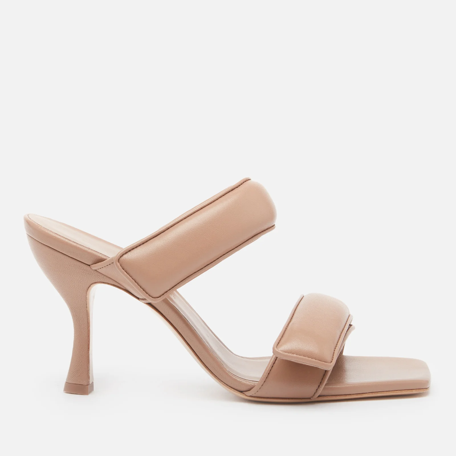 GIA X PERNILLE TEISBAEK Women's Perni 80mm Leather Two Strap Heeled Sandals - Nude Brown Image 1