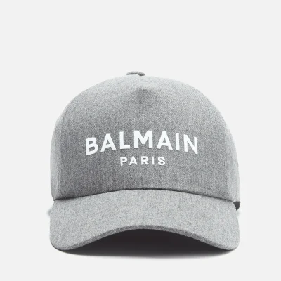 Balmain Men's Wool Cap - Grey Melange