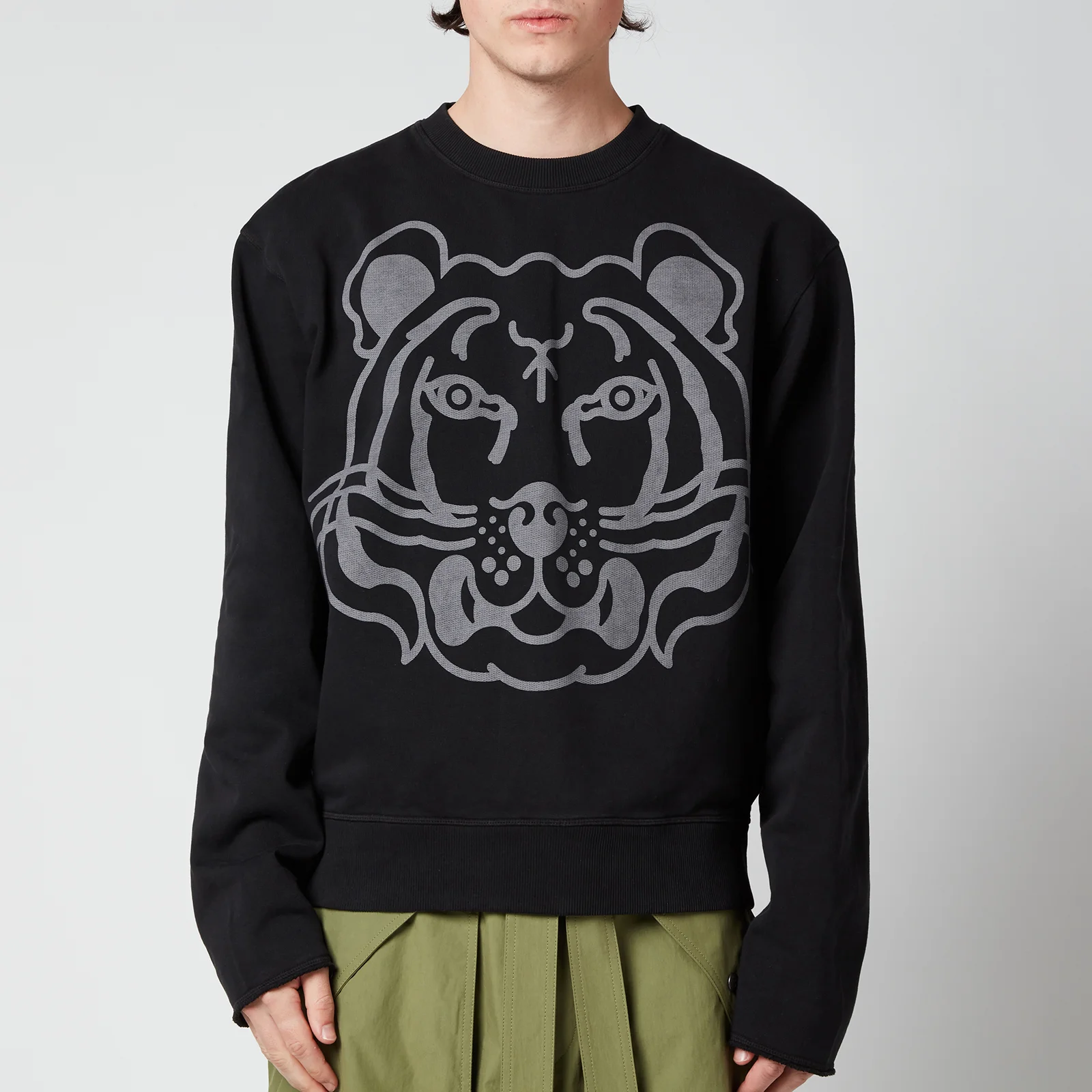 KENZO Men's Monochrome Tiger Sweatshirt - Black Image 1