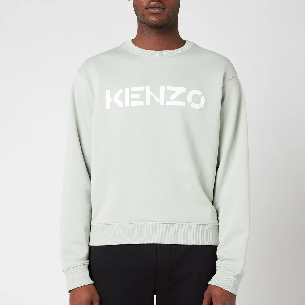 KENZO Men's Logo Sweatshirt - Sage Green Image 1