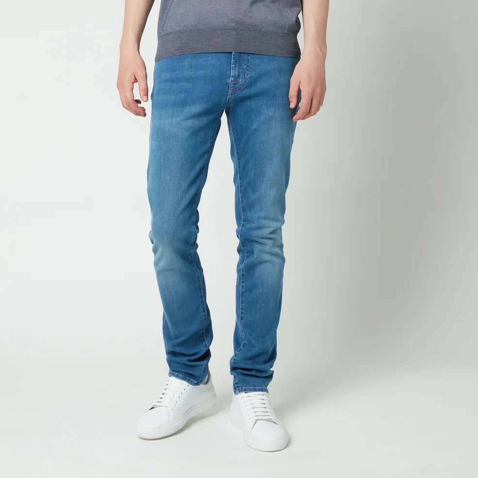 Tramarossa Men's Leonardo Slim Denim Jeans - Mid Blue Image 1