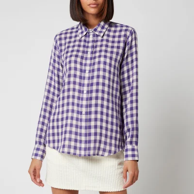 AMI Women's Classic Gingham Shirt - Violet
