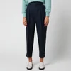 AMI Women's Tapered Fit Trousers - Navy - Image 1