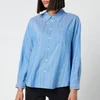 A.P.C. Women's Boyfriend Stripe Shirt - Blue - Image 1