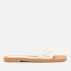 Stuart Weitzman Women's Goldie Leather Slide Sandals - Seashell - Image 1