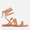 Stuart Weitzman Women's Calypso Leather Gladiator Sandals - Tan - Image 1
