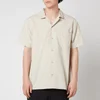 YMC Men's Malick Garment Dye Short Sleeve Shirt - Stone - Image 1