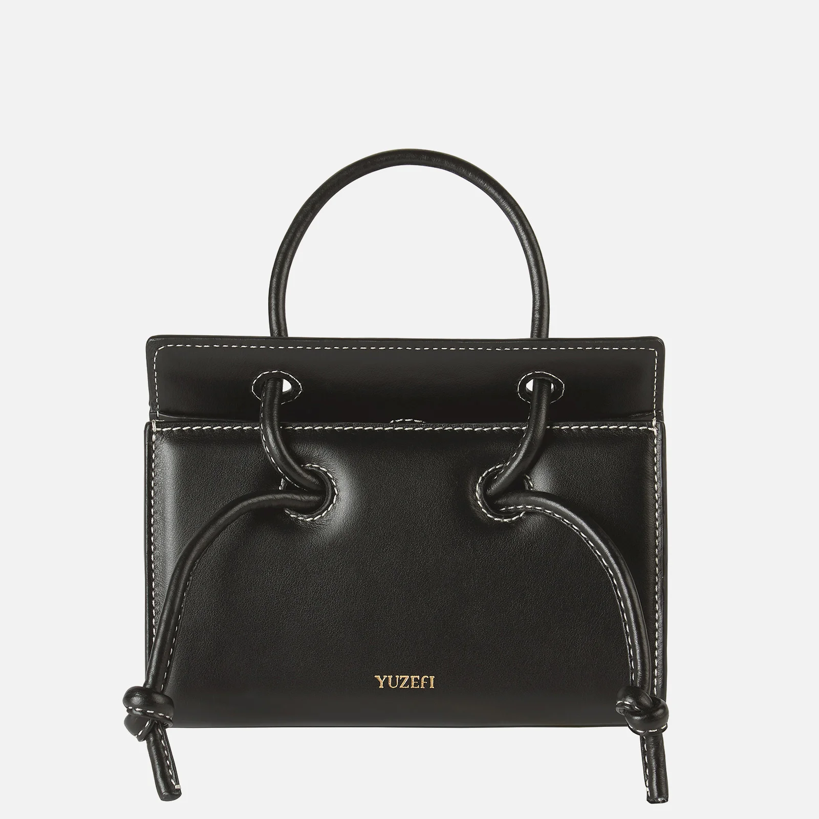 Yuzefi Women's Mini Taco Leather Bag - Black Image 1